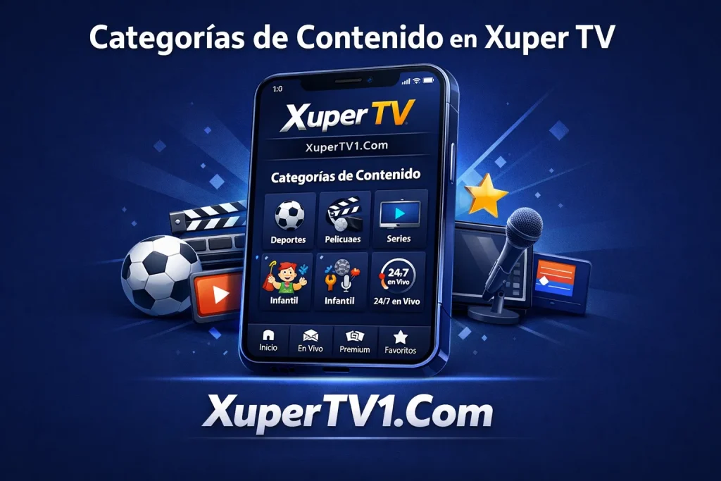 Categorías de Contenido en Xuper TV